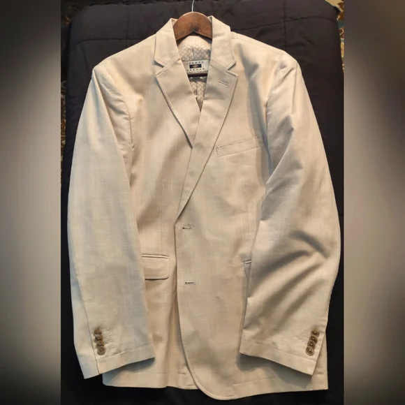 Joseph Abboud tan cotton jacket and vest. Size Xl. Slightly worn - Picture 3 of 6